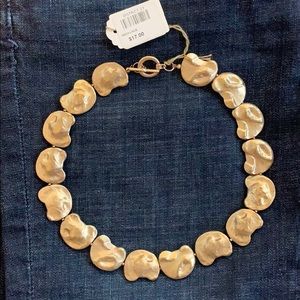 Matte gold necklace
